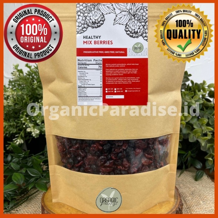 

Mix Berries 1 Kg / Buah Berry Kering Campur Premium 1 Kg