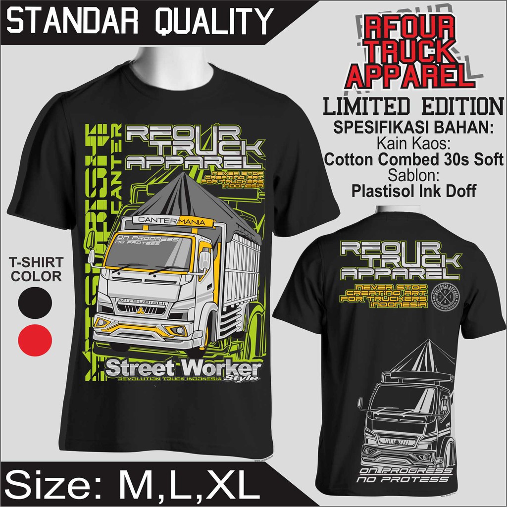  kaos  truk  mania  driver muda street worker ori RFOUR 