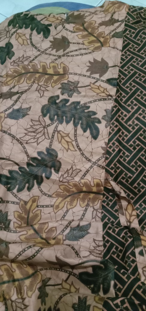 M-l-xl-xxl Batik Tunik Wanita Asj Sa Hrb026 Kenongo Pekalongan Sogan Tulis