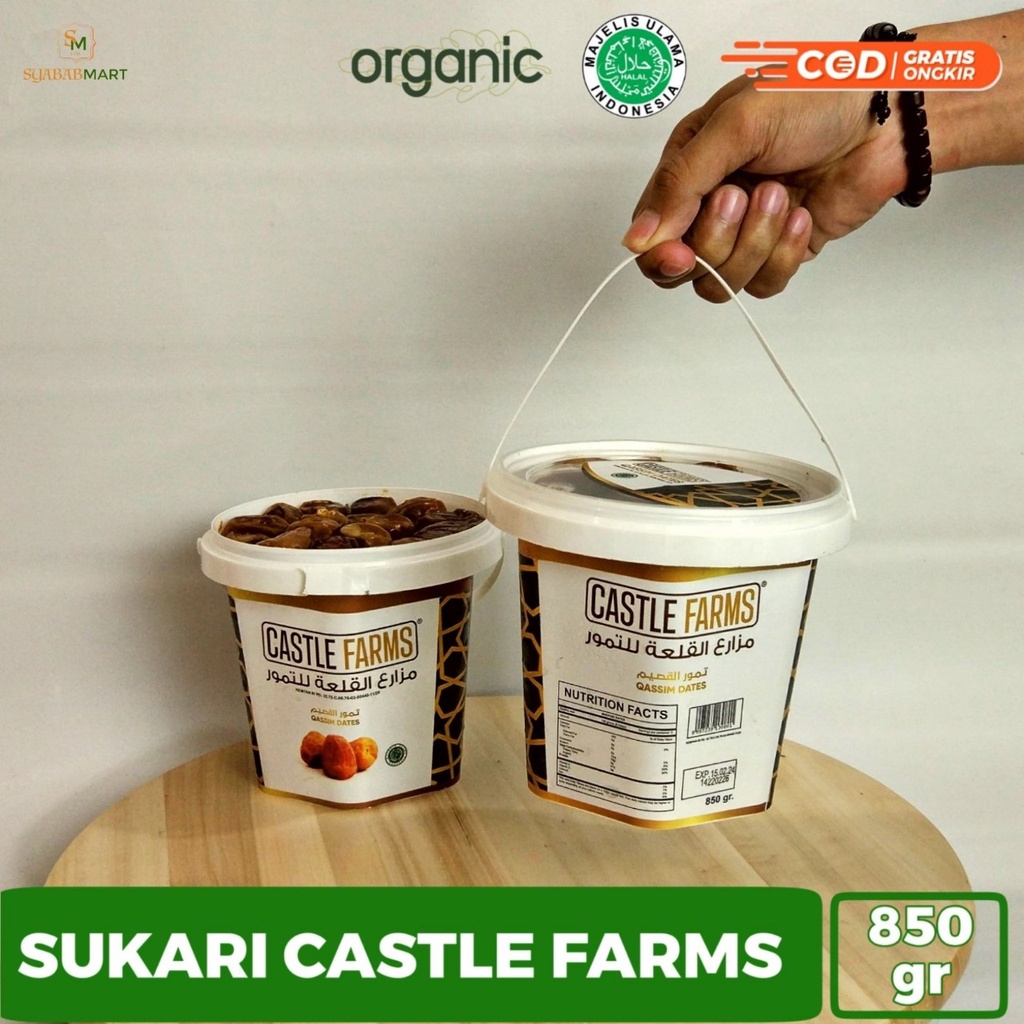 Kurma sukari ember 850 gram Premium best quality Castle farm