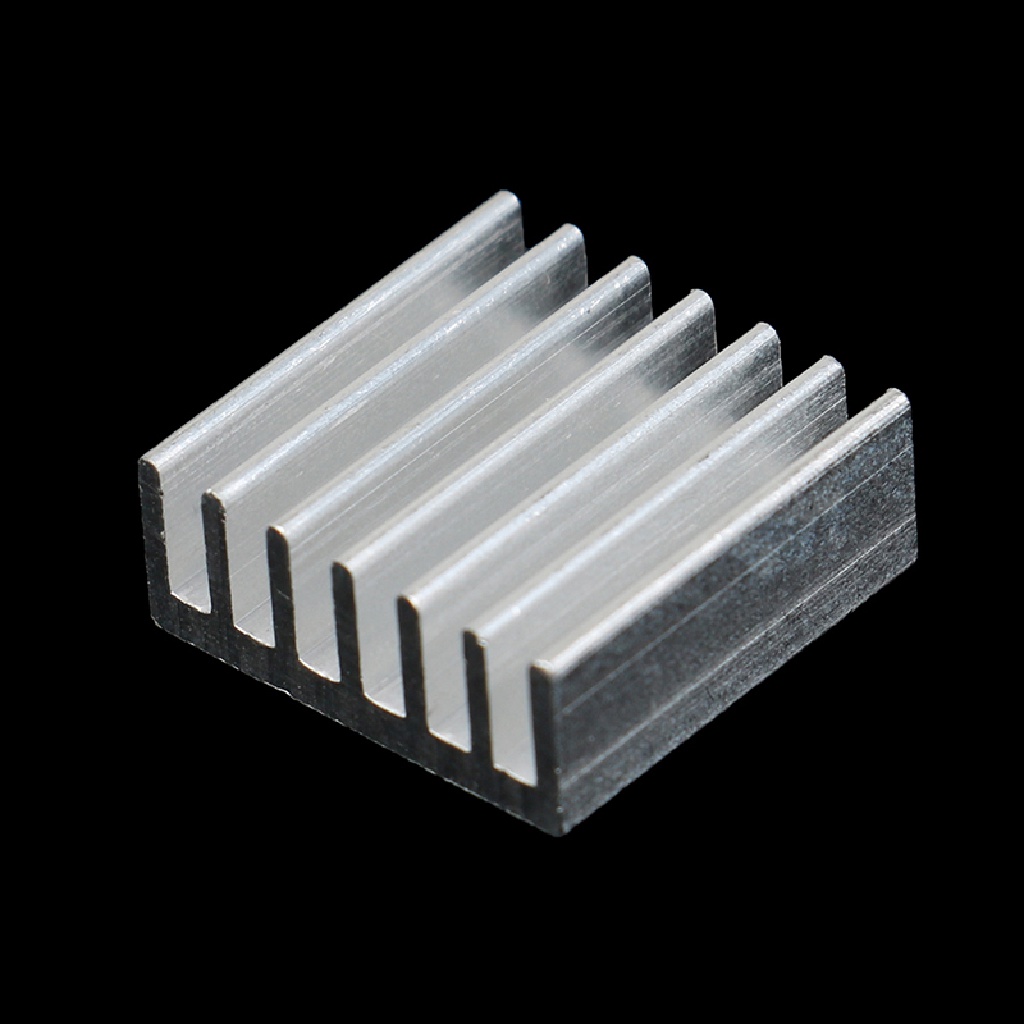 10pcs chip radiator Pendingin Elektronik Bahan Aluminum Ukuran 14x14 X 6mm