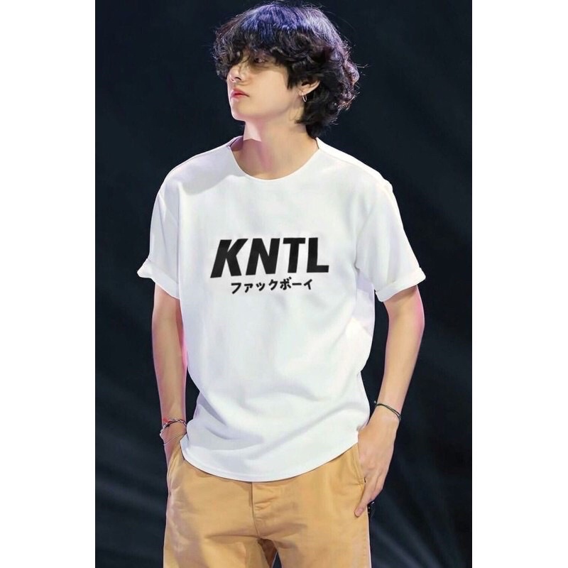 BAJU KAOS TSHIRT ATASAN DISTRO PRIA WANITA TULISAN JEPANG JAPAN CINA CHINA KNTL KEREN MURAH PUTIH XL