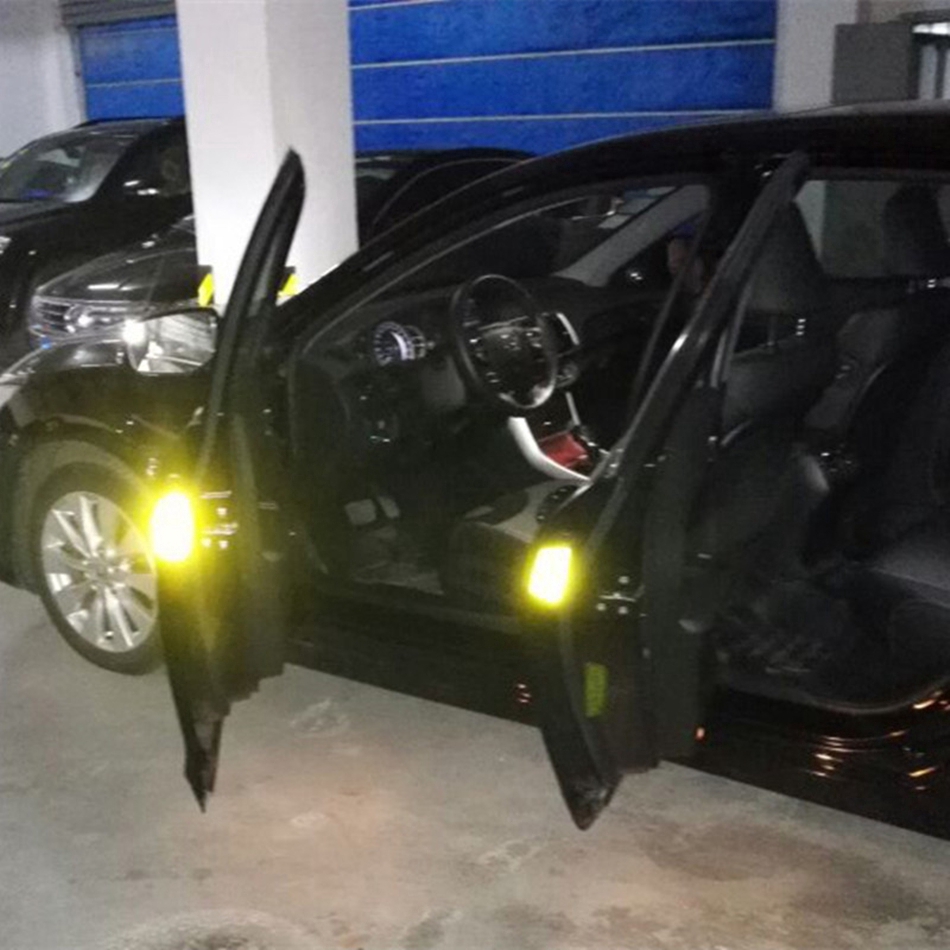 4Pcs / Set Tape Reflektif Untuk Peringatan Keamanan Mobil
