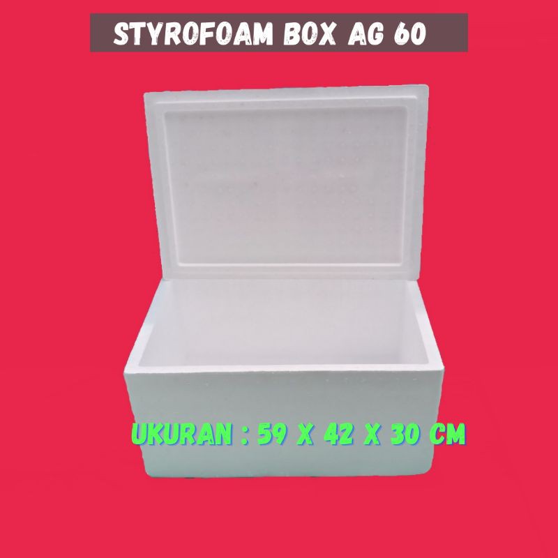 

STEROFOAM BOX / STYROFOAM BOX 60 / AG 60 POLOS UKURAN 59 x 42 x 30 cm