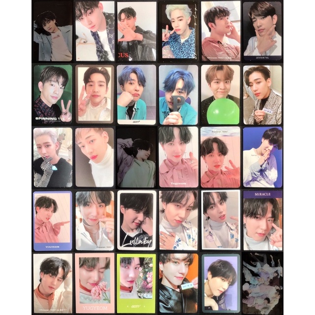 Got7 - JB Mark Jinyoung Youngjae Bambam Yugyeom Official Photocard - Present You - & Me - Focus on M