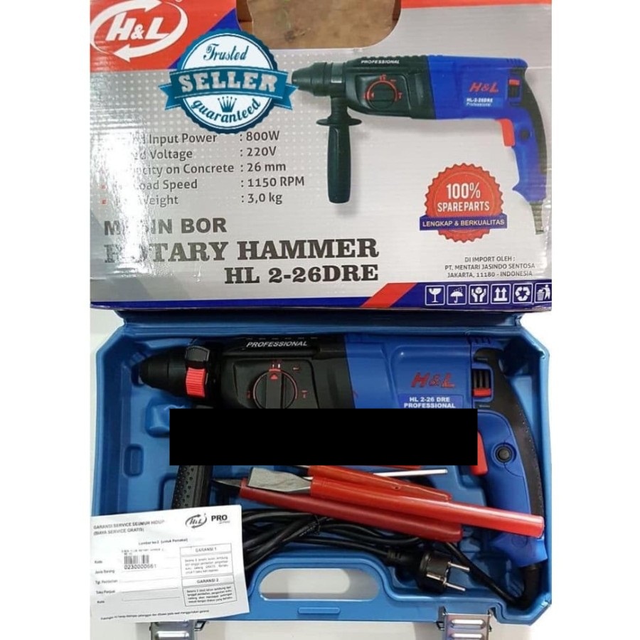 HNL Mesin Bor Rotary Hammer SDS Plus