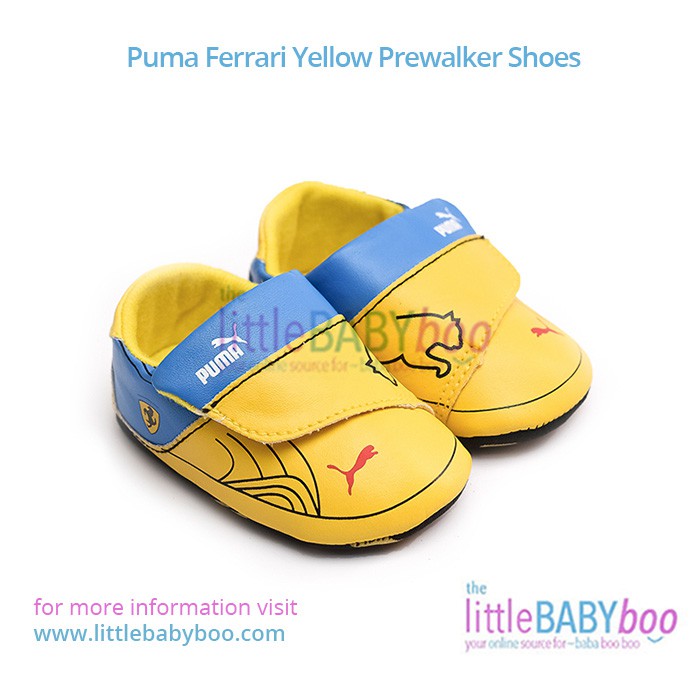 Puma Ferrari Yellow Prewalker Shoes