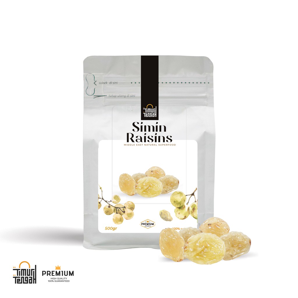 

Kismis Manis Mutiara 500 gr Timur Tengah Premium Sweet Raisins