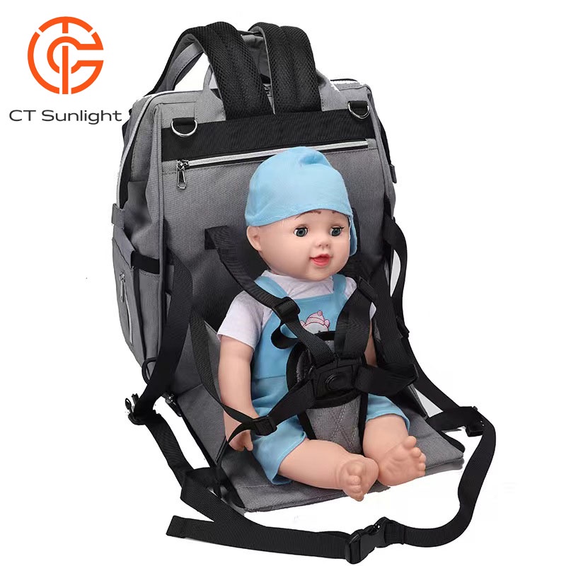 Tas Duduk Makan Bayi Tas Ransel Duduk bayi Tas duduk Bayi Backpack Mom&amp;Baby Bag Multi-Function Diaper Bag