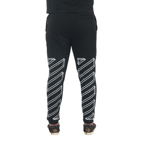 Celana Jogger OFF WHT 3D LINE – Black Edition Trendy Casual Unisex Good Brand Quality Stylish