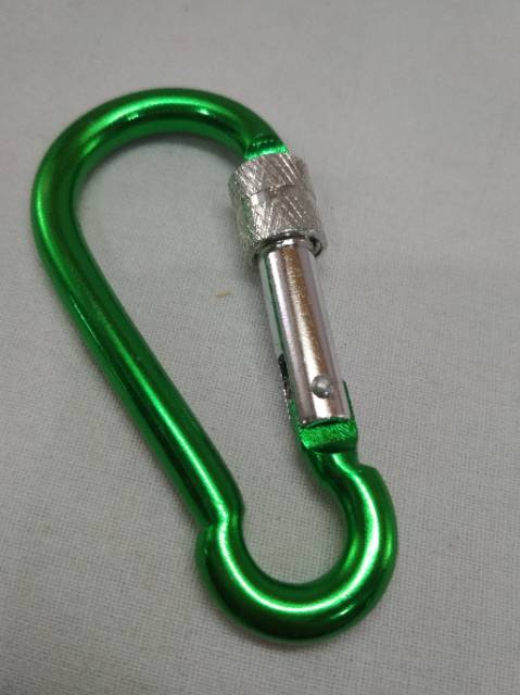 Carabiner karabiner gantungan kait screw lock pengunci sekrup sedang