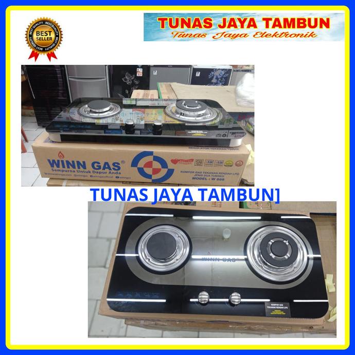 Kompor Gas Semi Tanam Tempered Glass Win Gas W 888 Ordershayy