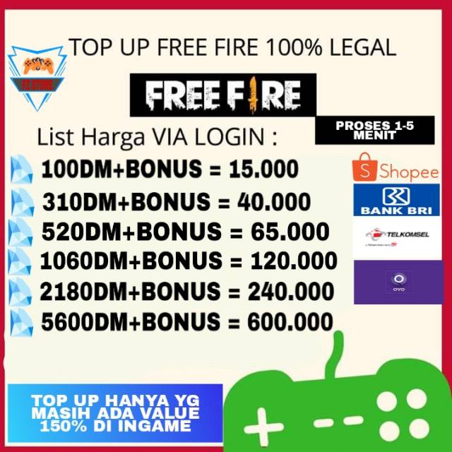 Diamond Free Firee Murah