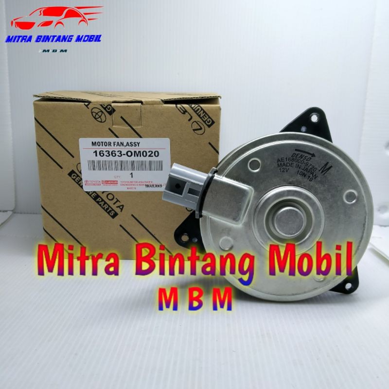 Motor Fan Radiator Toyota Yaris & Vios 2007 - 2013 Original