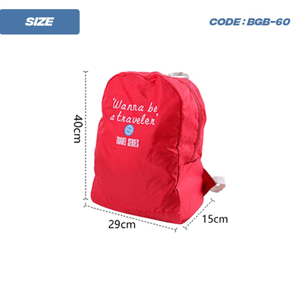 Ransel Lipat Serbaguna Tas Punggung Wanna Be Traveller