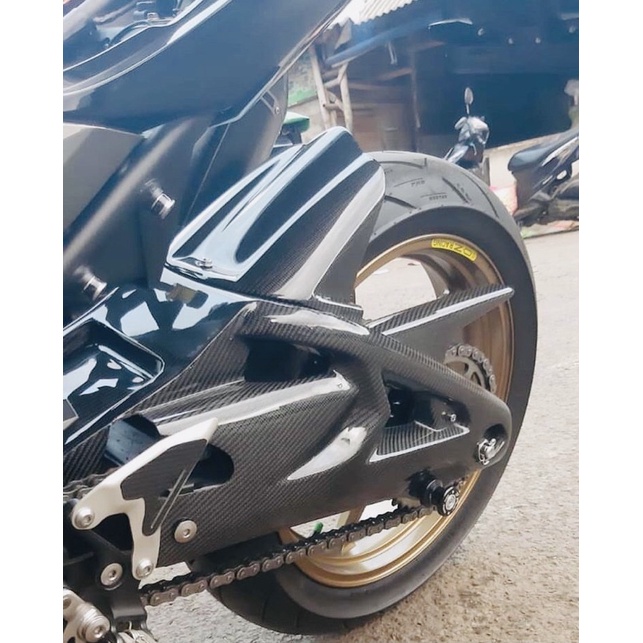 Cover Swing Arm Carbon Ninja 250fi | Swing Arm Ninja 250fi Carbon