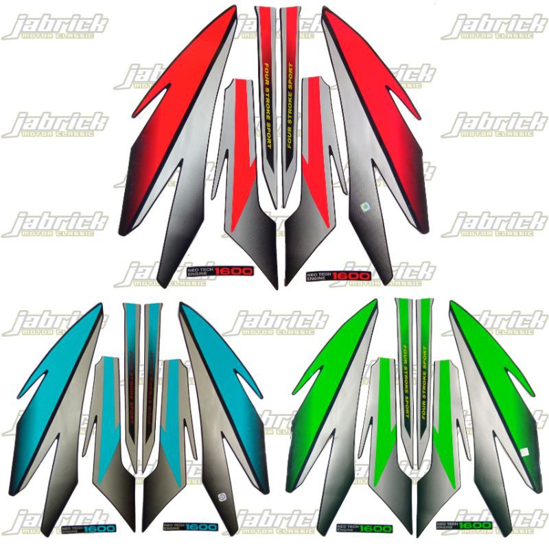 Striping Stiker Lis Standar Honda GL Pro 1996