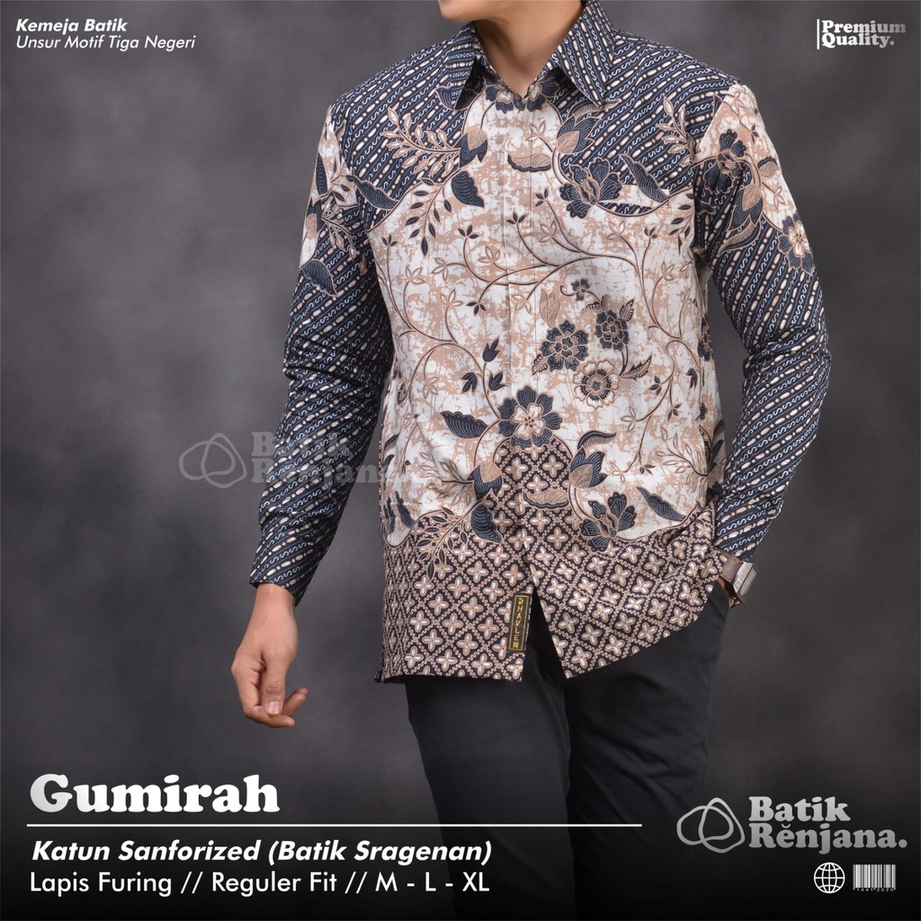 GUMIRAH RENJANA BATIKSOLOAMANAH KEMEJA BATIK PRIA SOLO LENGAN PANJANG LAPIS FURING ATASAN PREMIUM MODERN KATUN HALUS GUMIRAH SEKAR LUBAWA ASASHOKA ADILAYA BALASUTA KALORA GAMUSH AGASHI DAYU SALIMAR NINAWA ANGSAKA JAGAMUDA KEMALA MUTAMIR SINTREN SM KLA