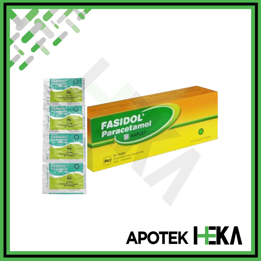 Fasidol Paracetamol 500 mg Box 10x10 Tablet - Obat Demam (SEMARANG)