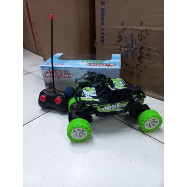 Mainan Anak mobile remot control jeep MONSTER CHARGE BISA COD