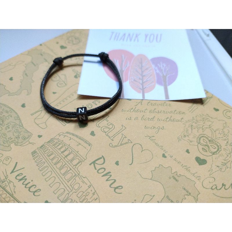 [A-N] Gelang Inisial/ Gelang Nama / Gelang Couple