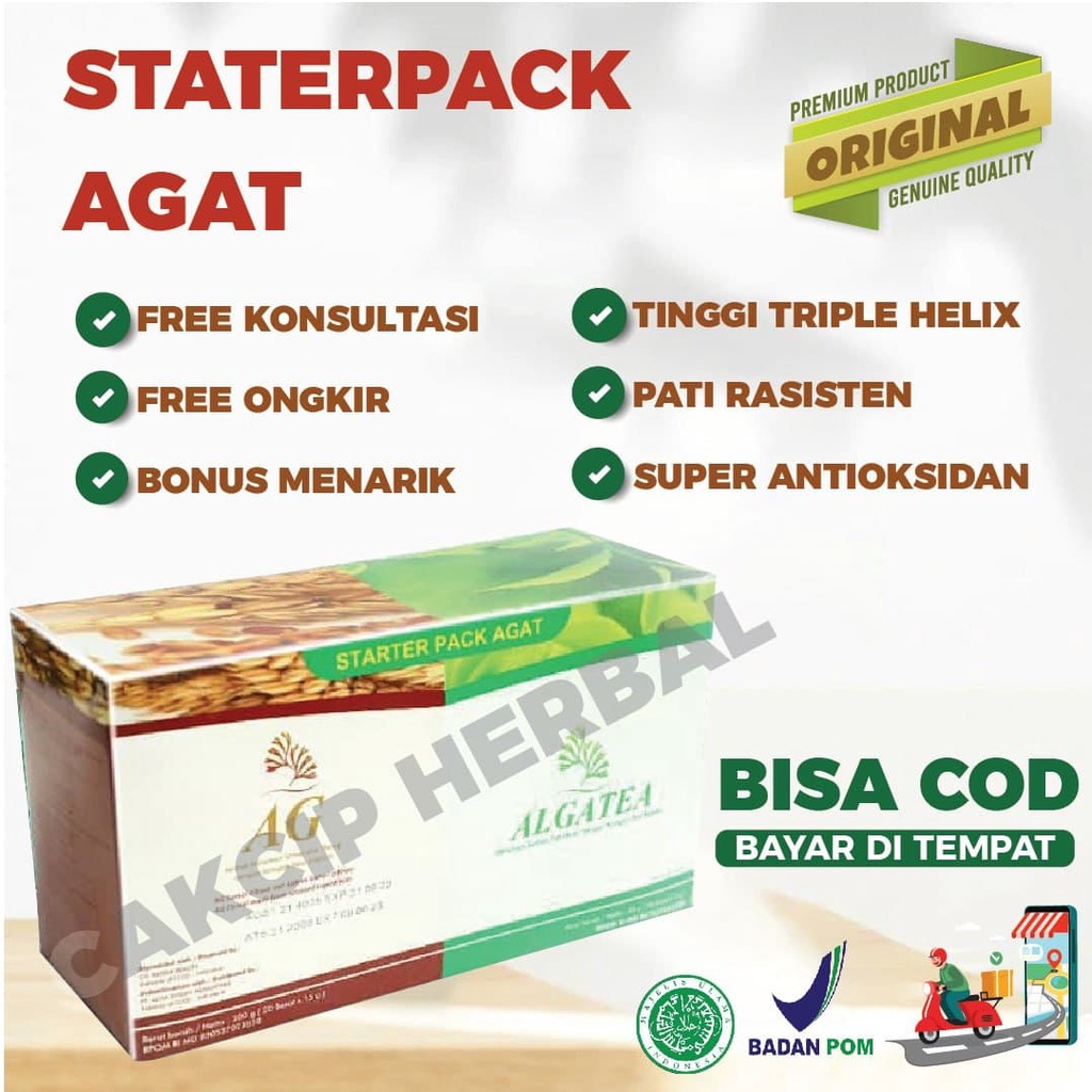 PAKET AGAT (Alga tea + Alga Gold )