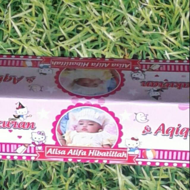 

Label snack / bingkisan ultah 25 cm