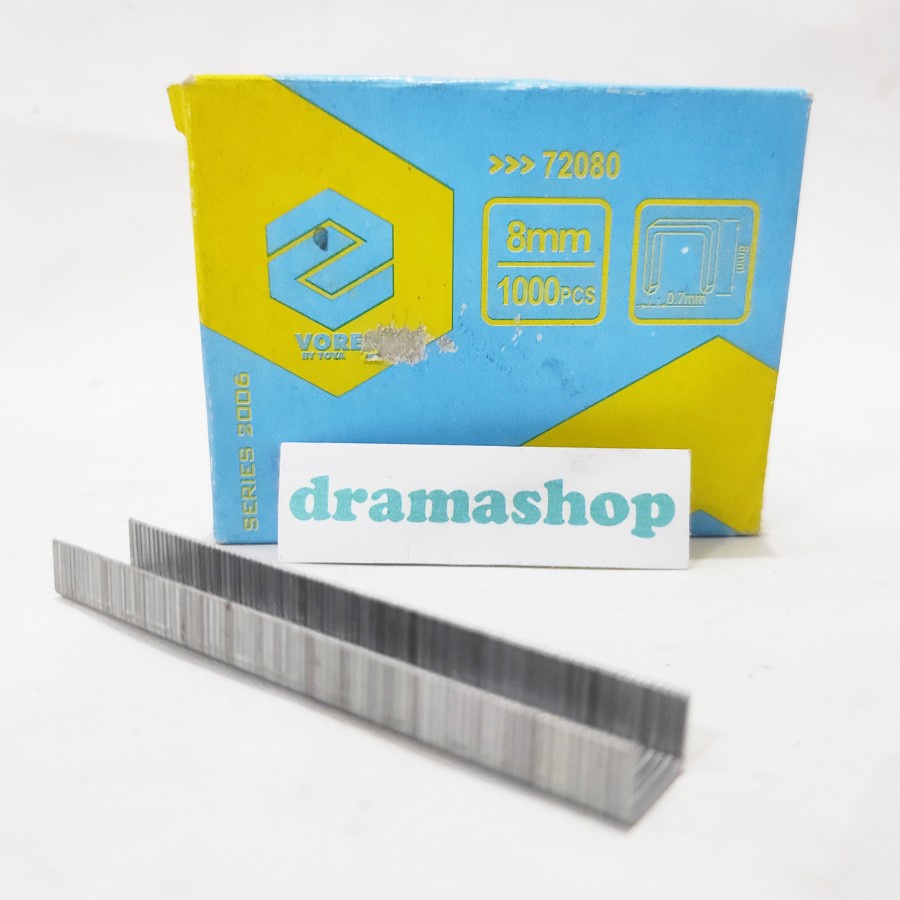 isi refill staple steples stapless staples tembak jok tinggi 8 mm 8mm