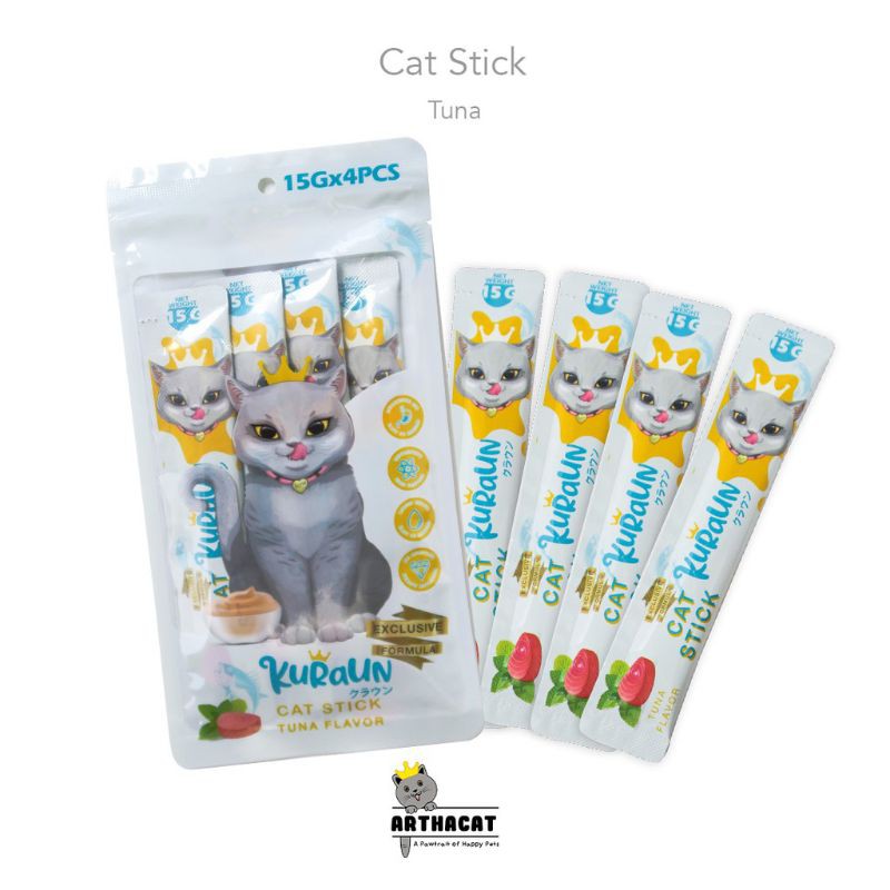 Kuraun Liquid Snack - Snack Cair Kucing (15gr x 4pcs) by Arthacat