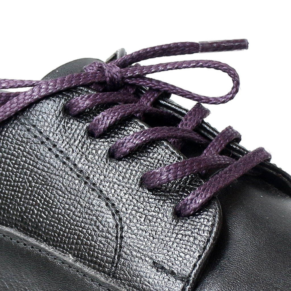 MR Shoelaces TH14 Ume (Ungu Tua) Tali Sepatu Lilin Gepeng Thin 3-4mm (Waxed Laces) 50cm 80cm 120cm 150cm Purple