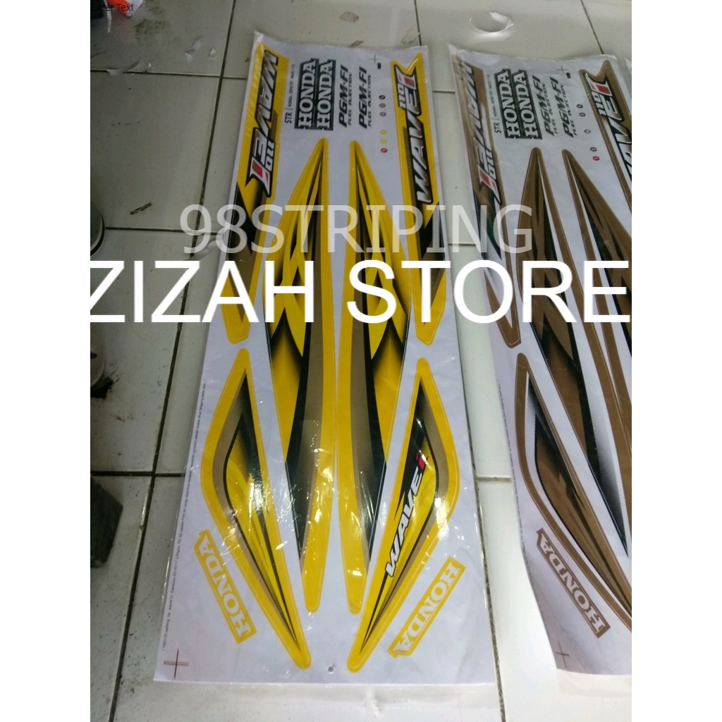 striping revo fit 110 wave thailand kuning