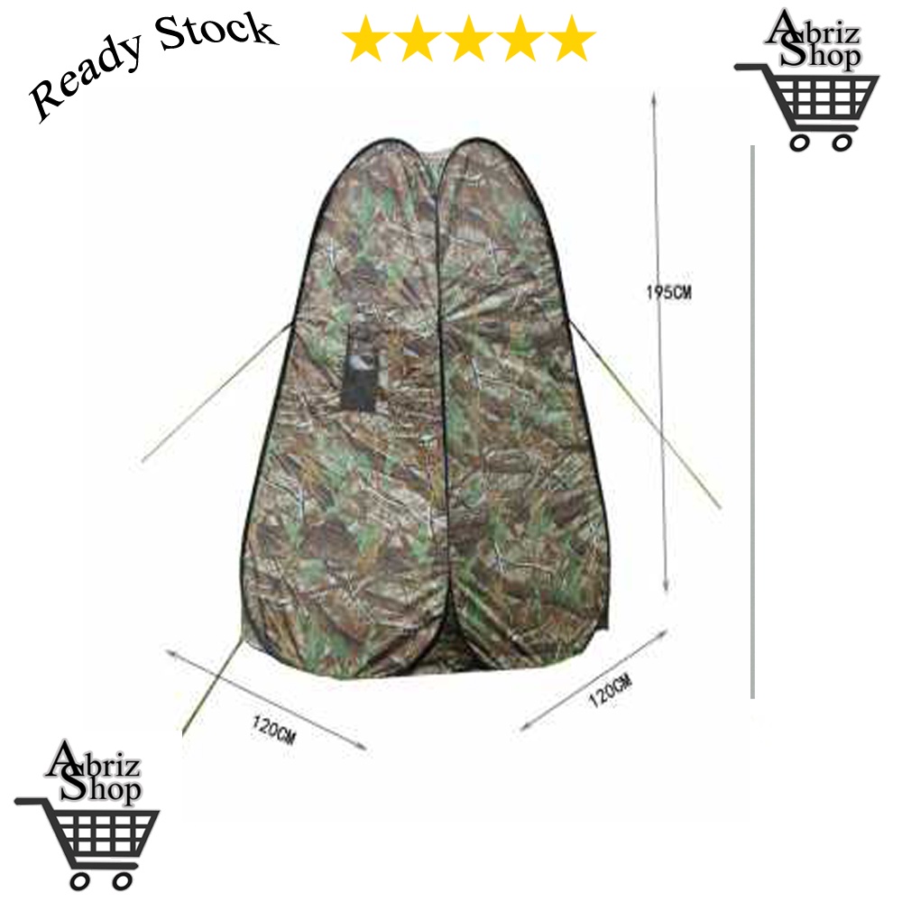 Tenda Toilet Portable Camping Mandi Ganti Baju Travel Campervan
