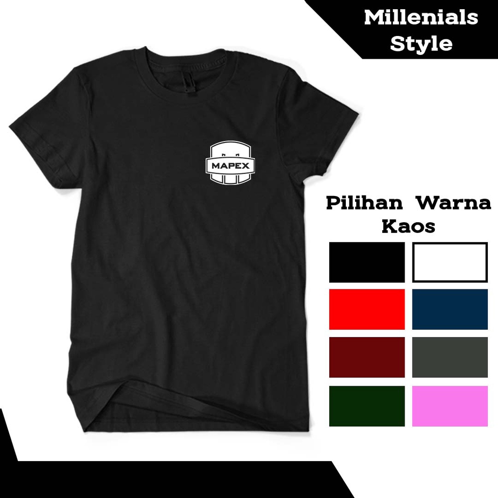 Baju Kaos Pria Mapex Logo Dada Drum Musik Instrumen Desain Keren Terbaru Kualitas Terbaik Distro COD