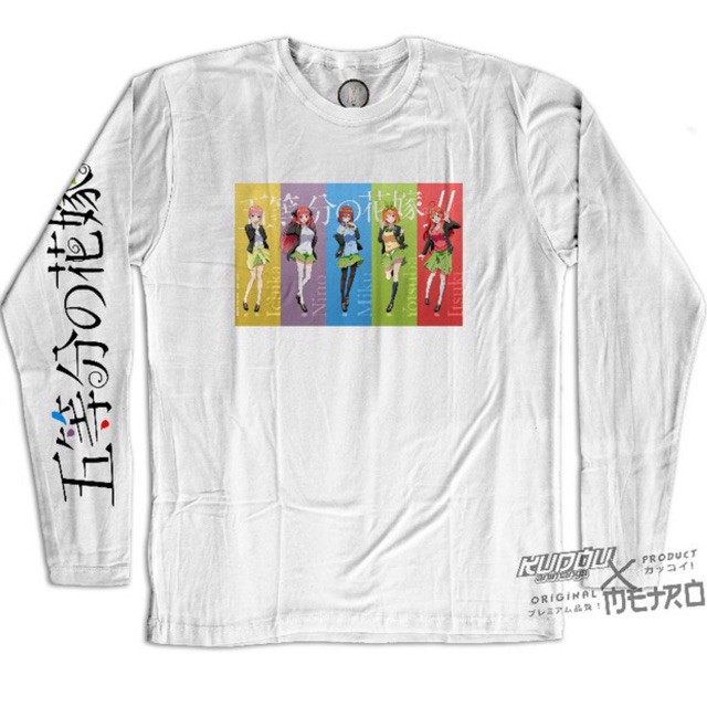 Tshirt Go-Toubun no Hanayome White Anime Manga Premium