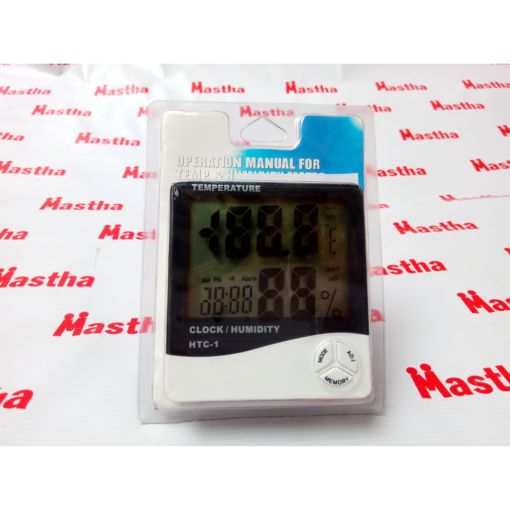 Higrometer Alat Pengukur Kelembaban +Termometer Suhu Ruangan Xonmed