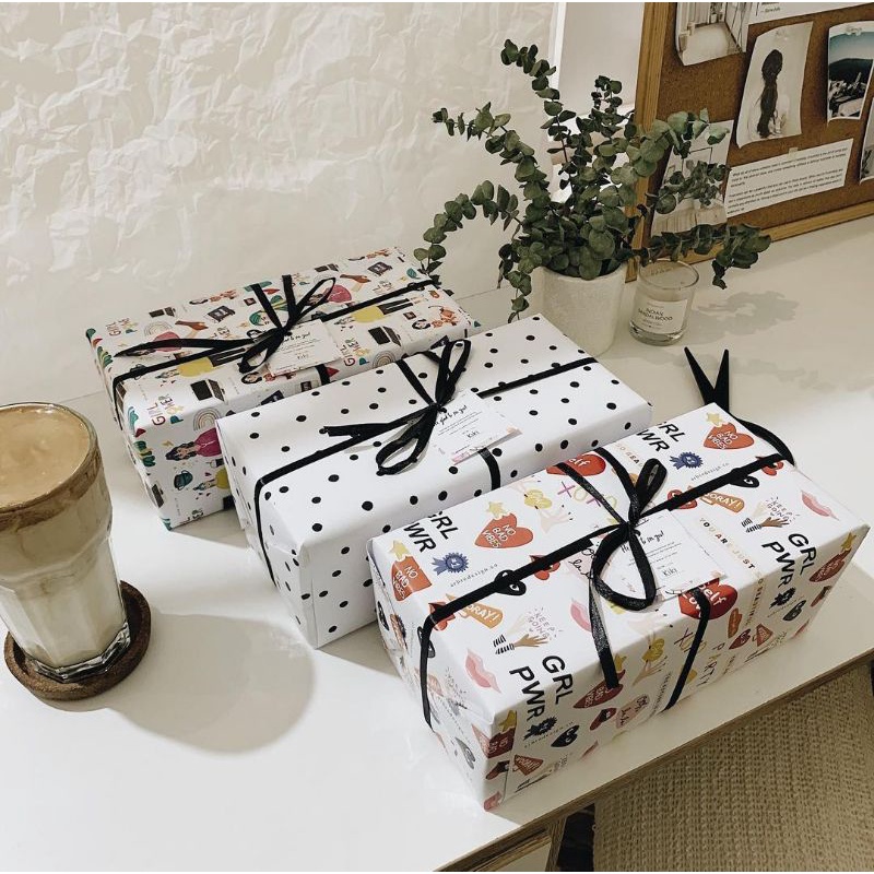 

packing pake kertas kado