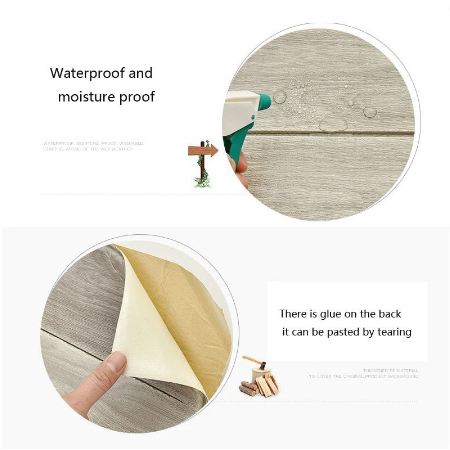 MG 511 COD Wallpaper Dinding Foam 3D Kecil Motif Kayu / walpaper dinding Foam 50gr-4