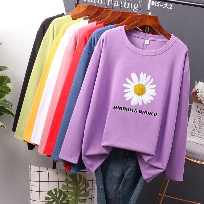 KAOS TSHIRT KLARA Baju Pakaian Atasan Wanita Cewek Dewasa Remaja Abg Terbaru Lengan Panjang Kekinian