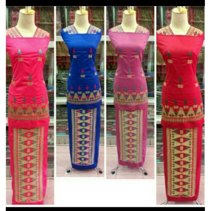 Bordiran Bukittinggi Baju Sulaman Motif Songket Sulaman
