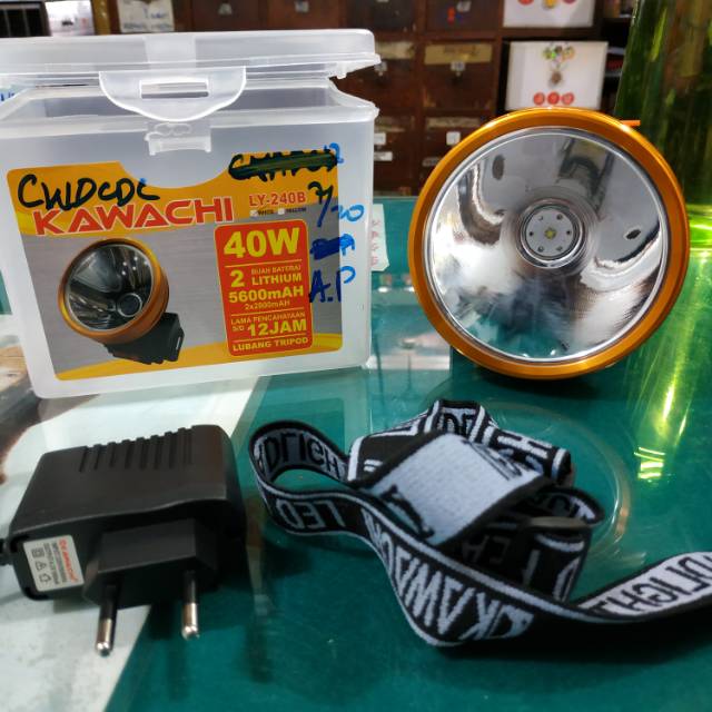 Senter Kepala Kawachi 40 Watt 5600mAh WaterProof
