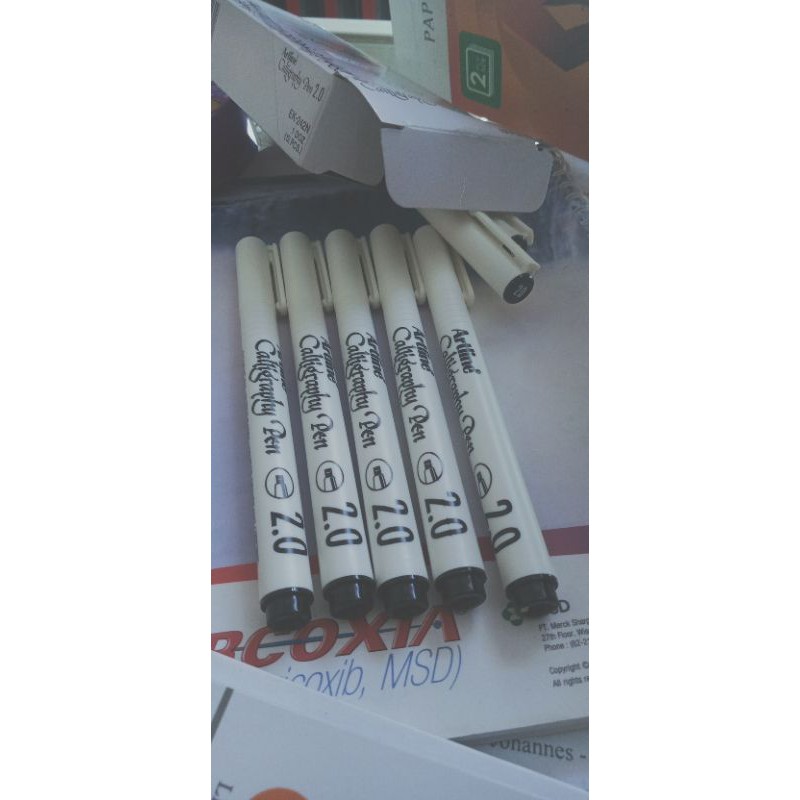 

Bolpen/Bolpoin/Pulpen/ Artline Calligraphy pen 2.0