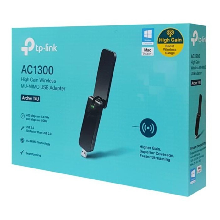 TP-LINK AC1300 Wireless Dual Band USB Adapter Archer T4U