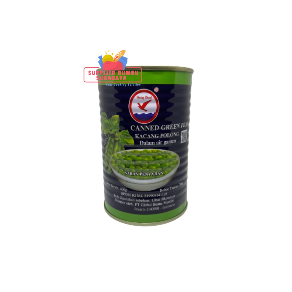 Herring Brand - Canned Green Peas / Kacang Polong Kaleng 400g