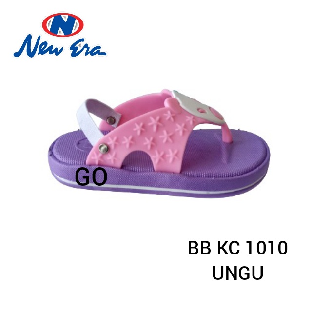 gof NEW ERA BB KC 1010 Sandal Japit anak Sandal Tali Karet Belakang Original Karakter Snopy