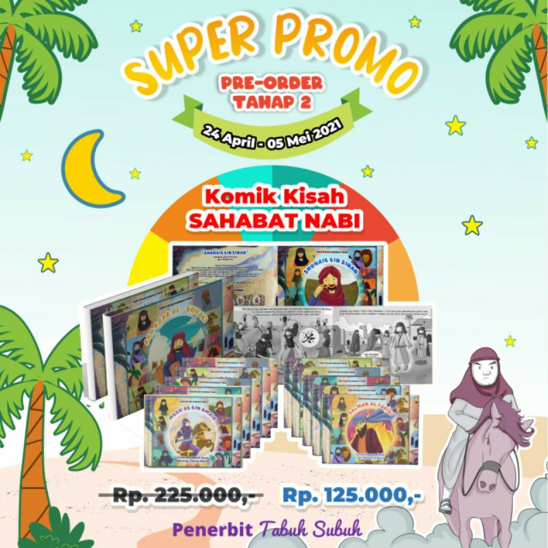 Jual Buku Kisah Sahabat Rasulullah/Buku Anak/ Serial Komik Sahabat ...