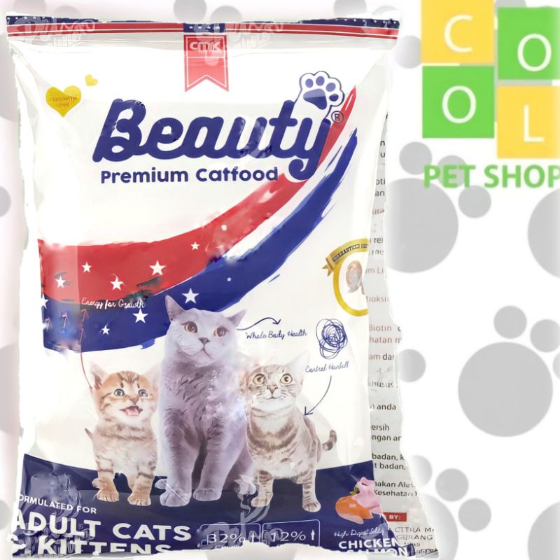 Beauty makanan kucing 1 kg