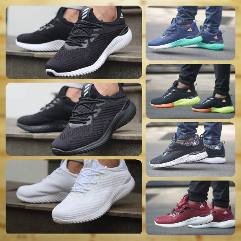 ⭐COD SEPATU ADIDAS ALPHABOUNCE ADIDAS GRADE ORI ADIDAS BNIB SEPATU ADIDAS HITAM SEPATU OLAHRAGA SEPA
