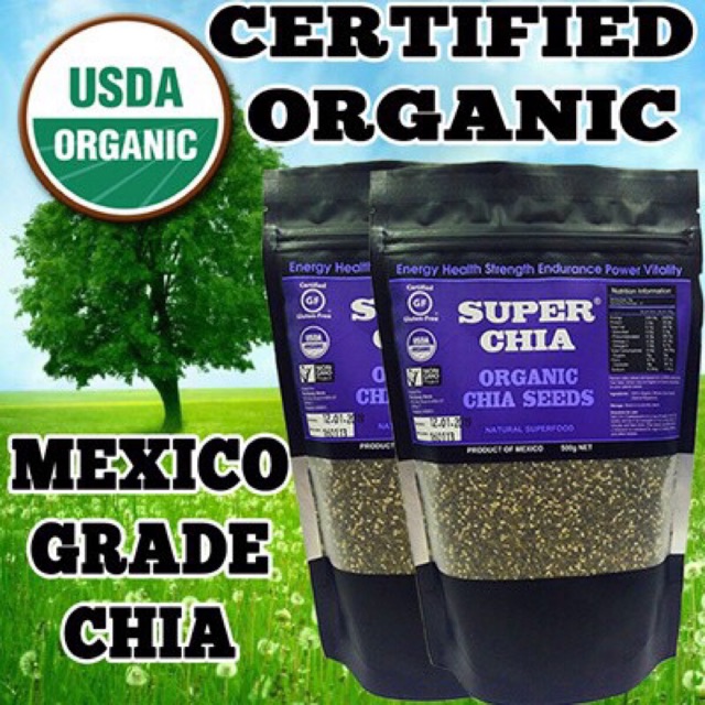 

Super Chia Organic Chia Seed 500gr - USDA certified Organic