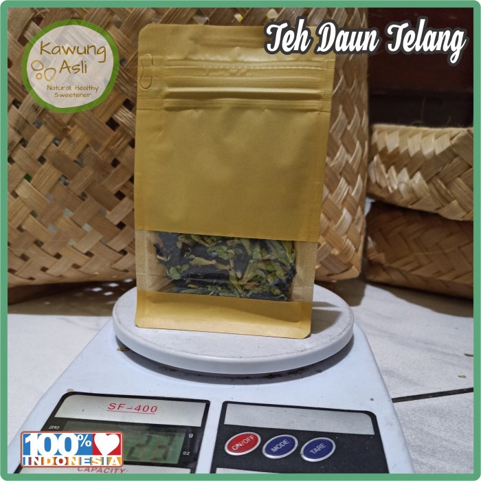 

teh-daun- teh bunga telang kering, kembang telang ungu tinggi antioksidan - 10 gram -daun-teh.