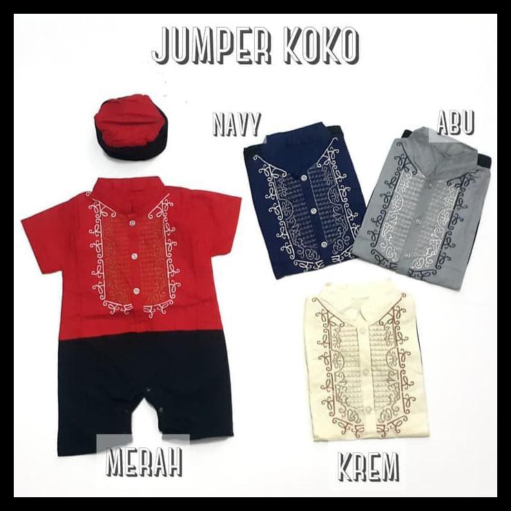 KOKO ROMPER / ROMPER BAYI / BAJU MUSLIM BAYI / BAJU LEBARAN